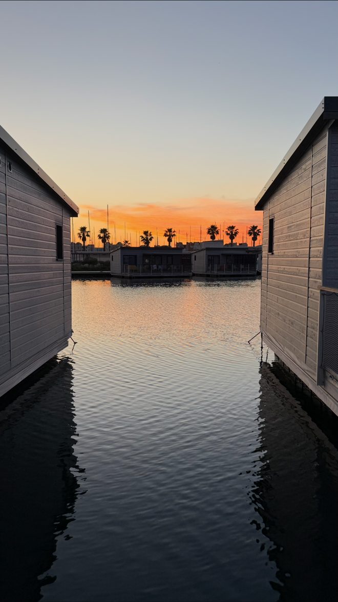 Les Îlots de Gruissan al atardecer